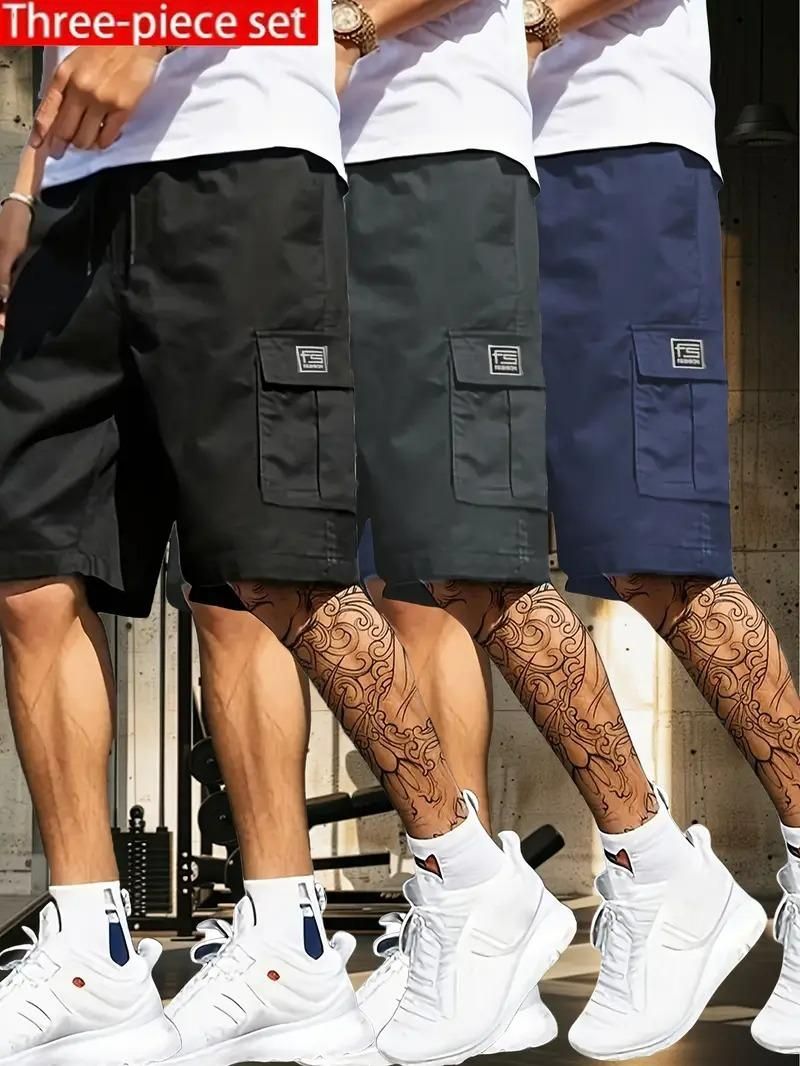 🔥 Triple Combo Cargo Shorts Set – Comfort Meets Style
