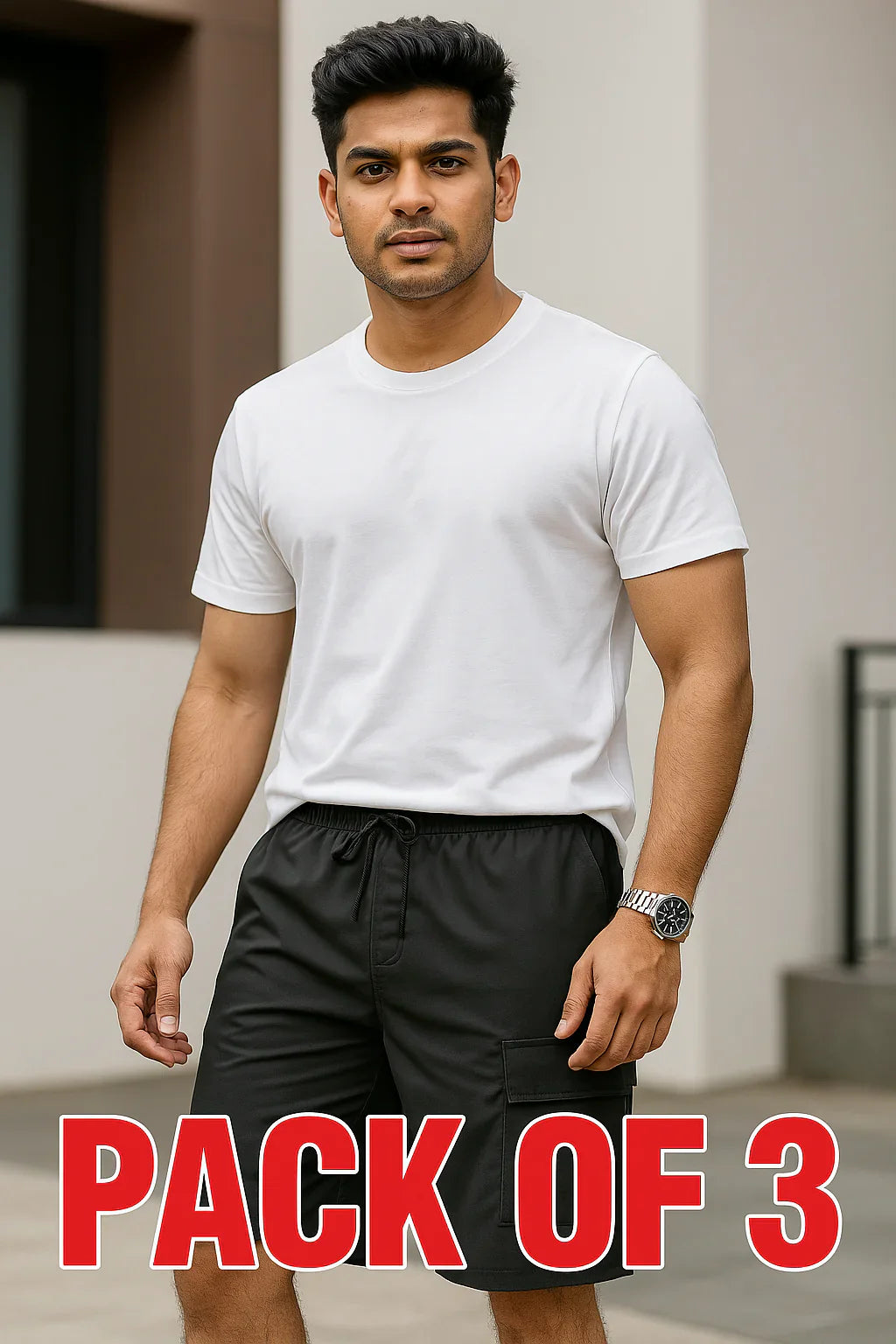 🔥 Triple Combo Cargo Shorts Set – Comfort Meets Style